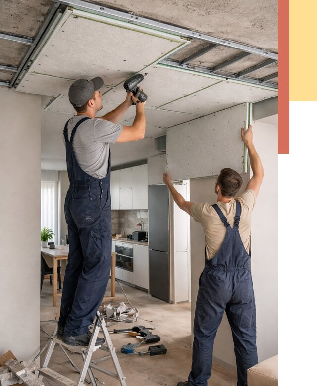 Шумоизоляция потолка панелями зипс в Алексине от 2033 руб. под ключ | ОТДЕЛОЧНИК-Лкс